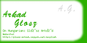 arkad glosz business card